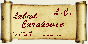 Labud Curaković vizit kartica